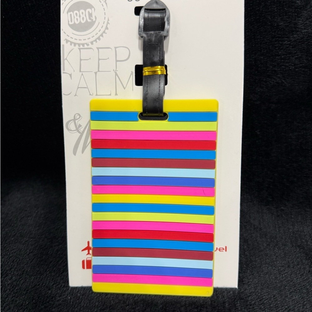 Colorful Silicone Luggage Tag – Thick Durable Travel Bag ID Tag